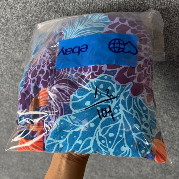 MODA INTERNATIONAL Y2K Maxi Dress Halter Floral Print Orange Blue Purple XS - Picture 7 of 7